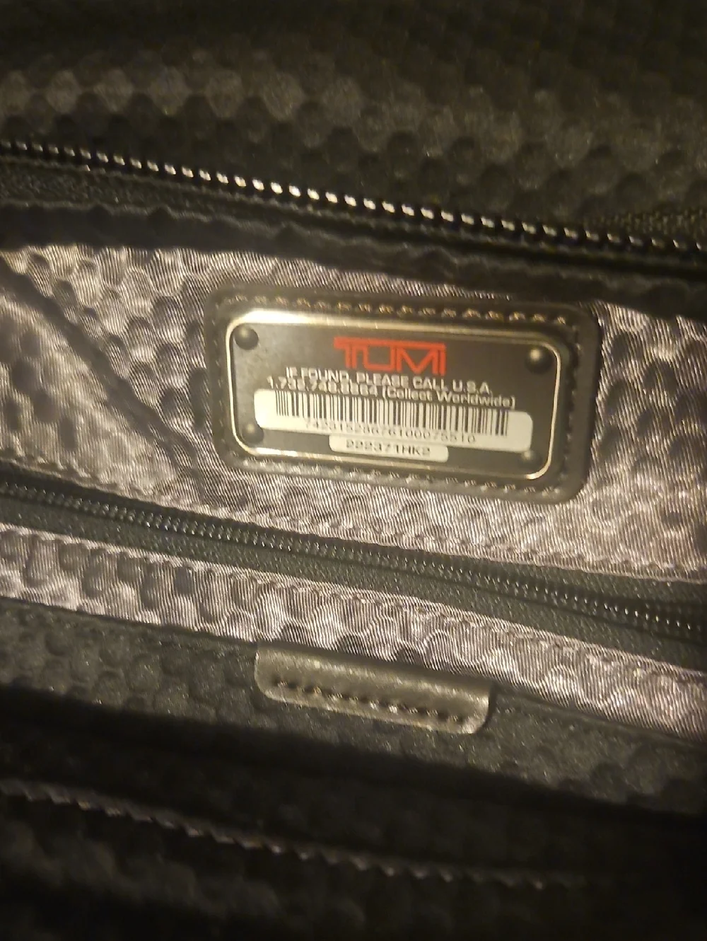 TUMI CROSSBODY BAG, BLACK TUMI BAG
